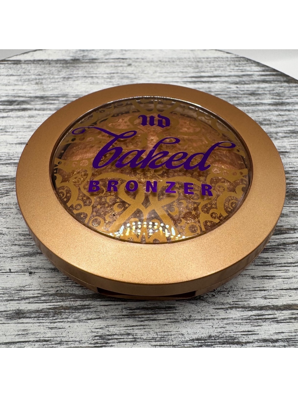 Urban Decay Baked Bronzer GILDED Golden Shimmer Finish RARE .26 oz NEW w/o BOX